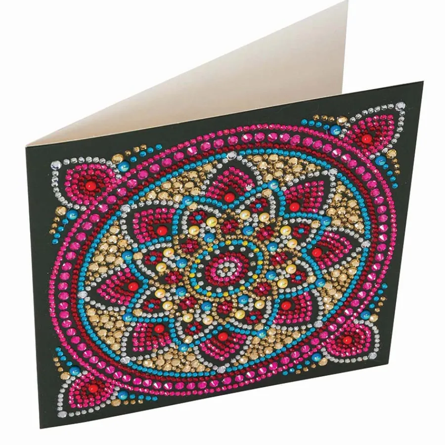 Cobble Hill Crystal Art Card Kit: Mandala- Christmas