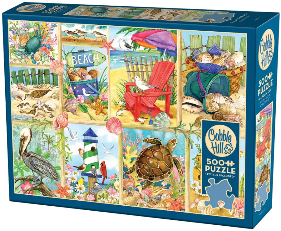 Cobble Hill Day at the Beach | 500 Piece- 500 Piece | Waterscape
