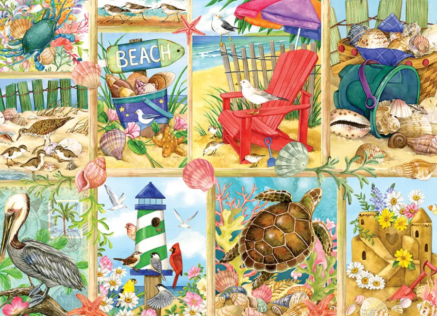 Cobble Hill Day at the Beach | 500 Piece- 500 Piece | Waterscape