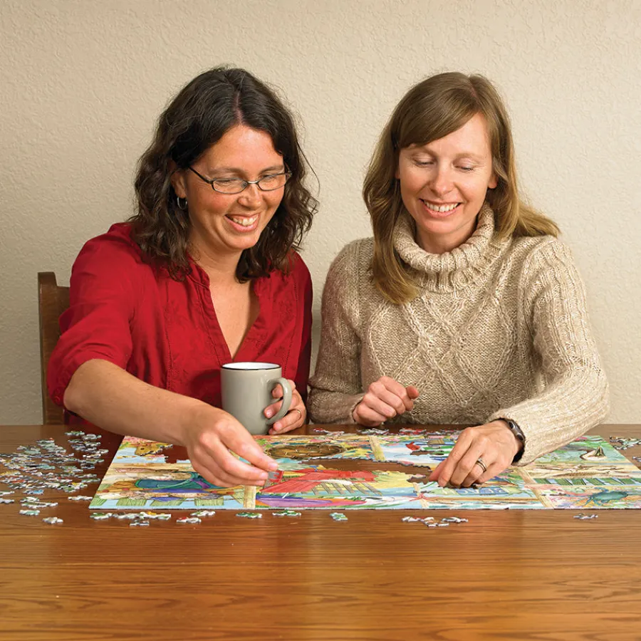 Cobble Hill Day at the Beach | 500 Piece- 500 Piece | Waterscape