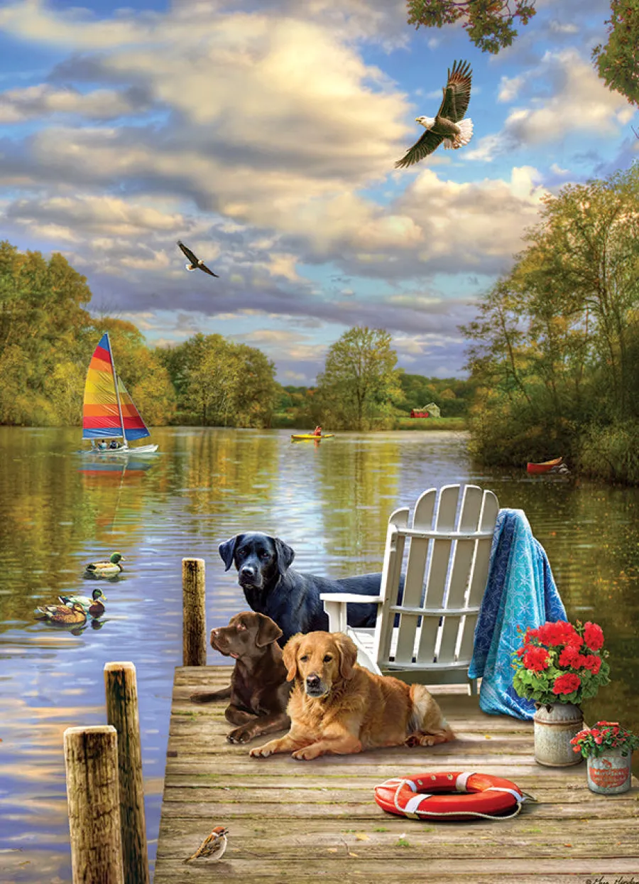 Cobble Hill Dog Day Afternoon | 1000 Piece- 1000 Piece | Countryscape