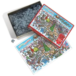 Cobble Hill DoodleTown: 12 Days of Christmas | 1000 Piece- 1000 Piece | Christmas