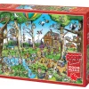 Cobble Hill DoodleTown: Birdwatcher's Paradise | 1000 Piece- 1000 Piece | Cartoon