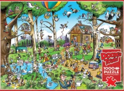 Cobble Hill DoodleTown: Birdwatcher's Paradise | 1000 Piece- 1000 Piece | Cartoon