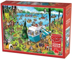 Cobble Hill DoodleTown: Call of the Wild | 1000 Piece- 1000 Piece | Mountainscape