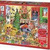 Cobble Hill DoodleTown: Catching Santa | 1000 Piece- 1000 Piece | Trains