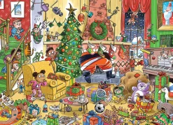 Cobble Hill DoodleTown: Catching Santa | 1000 Piece- 1000 Piece | Trains