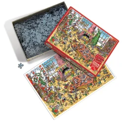 Cobble Hill DoodleTown: Elves at Work | 1000 Piece- 1000 Piece | Christmas