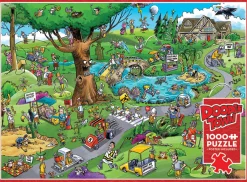 Cobble Hill DoodleTown: Par for the Course | 1000 Piece- 1000 Piece | Flying Adventures