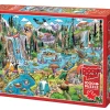 Cobble Hill DoodleTown: Portage Pandemonium | 1000 Piece- 1000 Piece | Waterscape