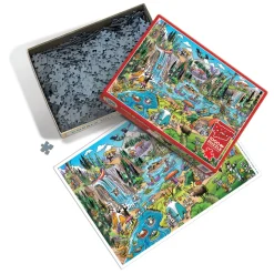 Cobble Hill DoodleTown: Portage Pandemonium | 1000 Piece- 1000 Piece | Waterscape