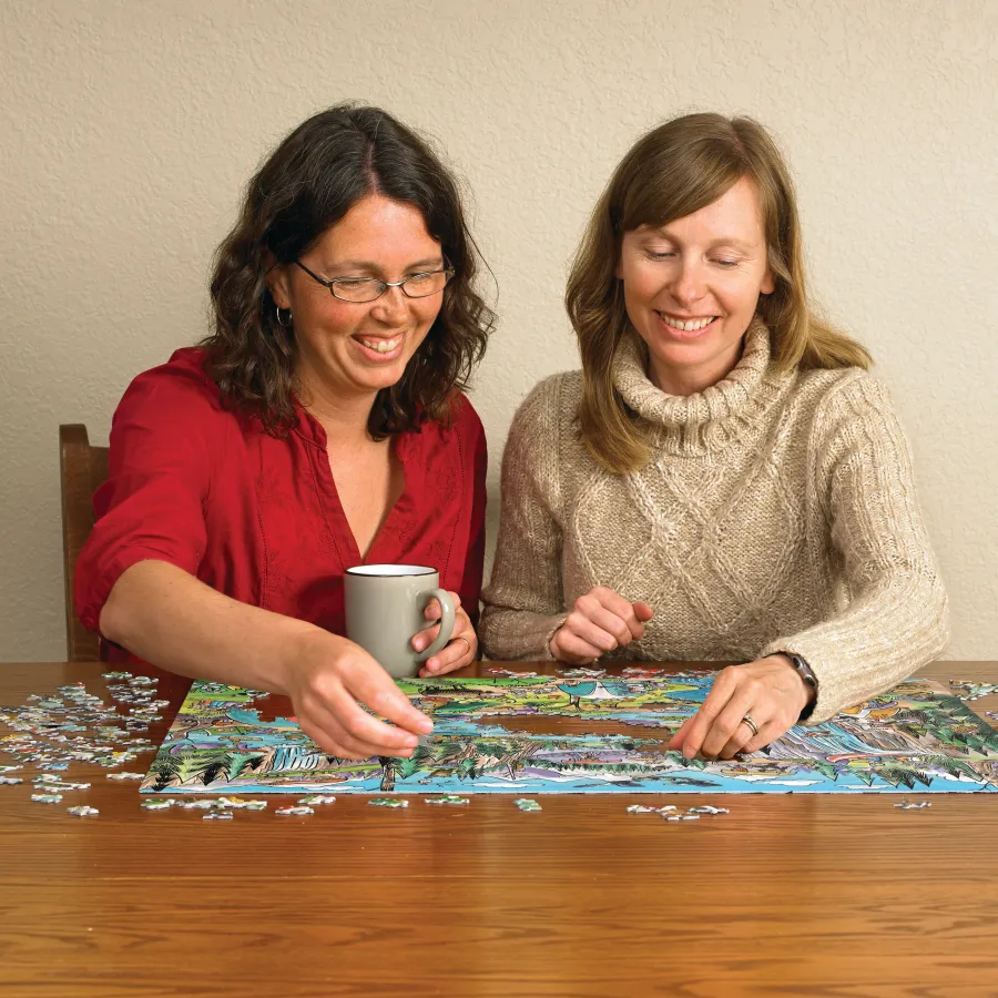 Cobble Hill DoodleTown: Portage Pandemonium | 1000 Piece- 1000 Piece | Waterscape