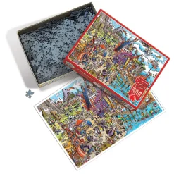 Cobble Hill DoodleTown: Viking Village | 1000 Piece- 1000 Piece | Waterscape