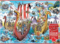 Cobble Hill DoodleTown: Viking Voyage | 1000 Piece- 1000 Piece | Waterscape