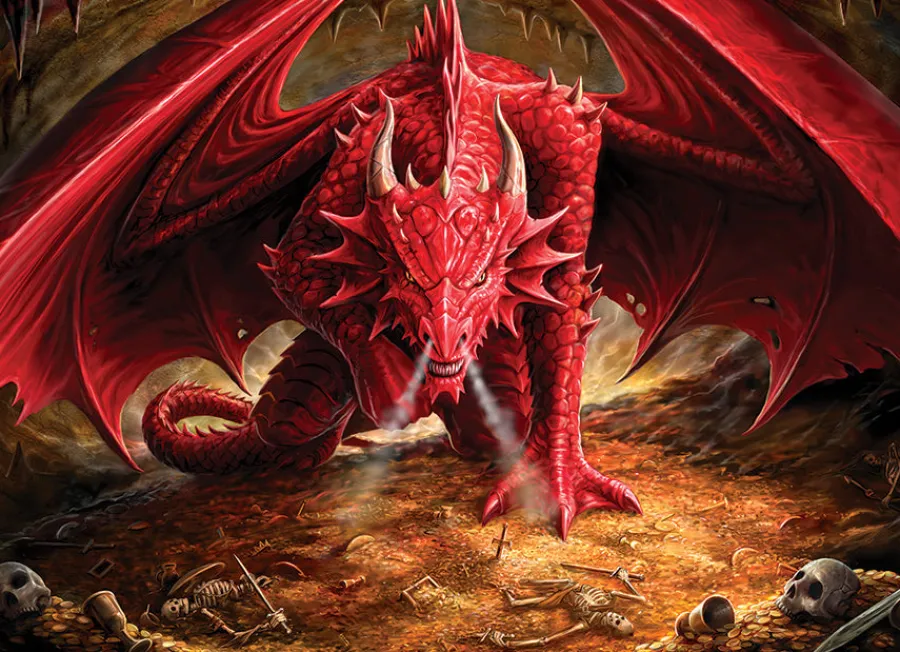 Cobble Hill Dragon's Lair | 1000 Piece- 1000 Piece | Fantasy