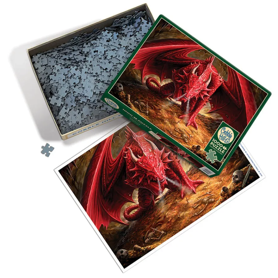 Cobble Hill Dragon's Lair | 1000 Piece- 1000 Piece | Fantasy