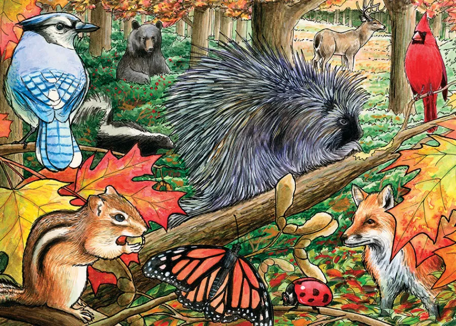 Cobble Hill Eastern Woodlands (tray) | 35 Piece Tray- Tray Puzzles | Mountainscape