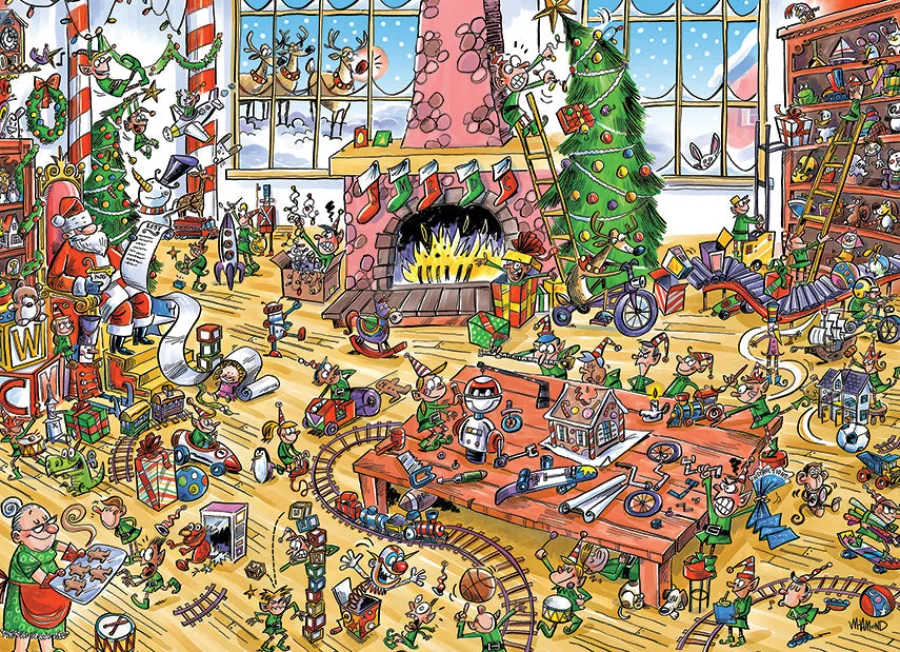 Cobble Hill Elves at Work (Family) | Family Pieces 350- Family Pieces 350 | Winter