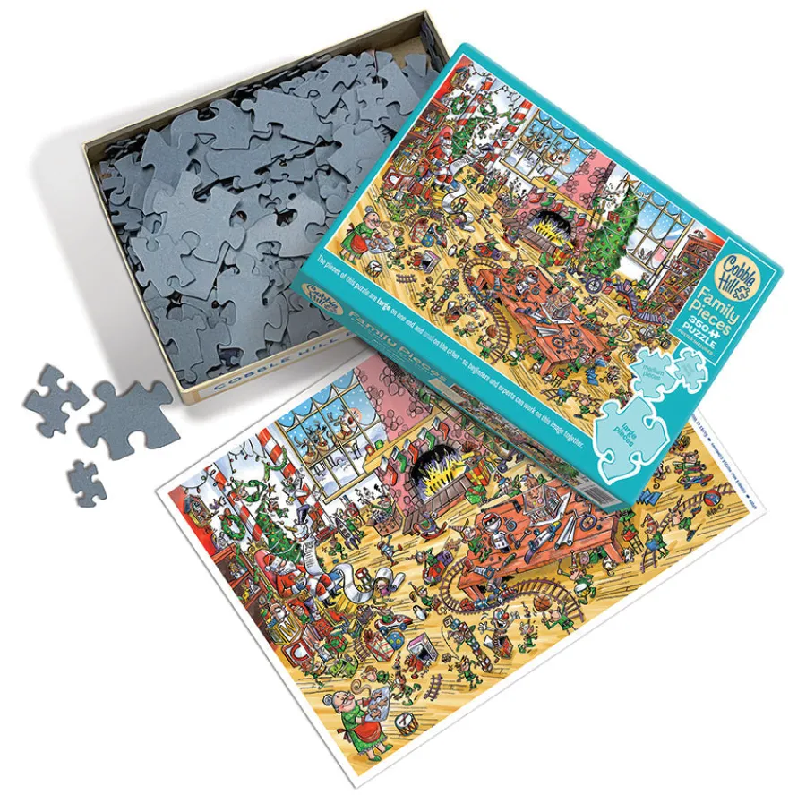 Cobble Hill Elves at Work (Family) | Family Pieces 350- Family Pieces 350 | Winter