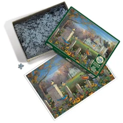 Cobble Hill Evening Birds | 1000 Piece- 1000 Piece | Countryscape