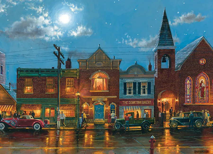Cobble Hill Evening Service | Discontinued 1000 Piece (Old Big Box)- 1000 Piece | Nostalgia / Vintage