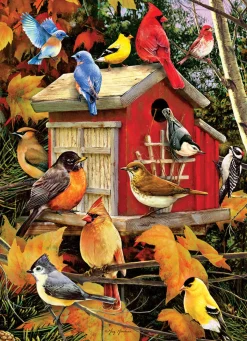 Cobble Hill Fall Birdhouse | 500 Piece- 500 Piece | Birds