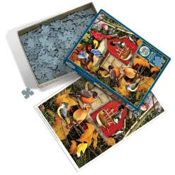 Cobble Hill Fall Birdhouse | 500 Piece- 500 Piece | Birds