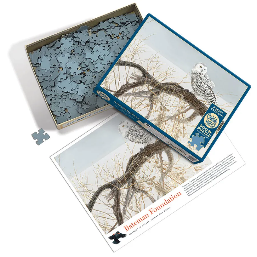 Cobble Hill Fallen Willow - Snowy Owl | 500 Piece- 500 Piece | Birds