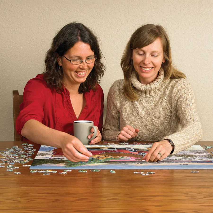 Cobble Hill Family Outing | 1000 Piece- 1000 Piece | Countryscape