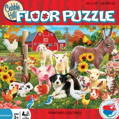 Cobble Hill Farmyard Greetings (Floor 36pc)- Floor Puzzles | Birds
