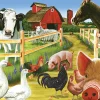 Cobble Hill Farmyard Welcome (tray) | 35 Piece Tray- Tray Puzzles | Birds