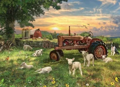 Cobble Hill Field at Sunrise | 1000 Piece- 1000 Piece | Countryscape