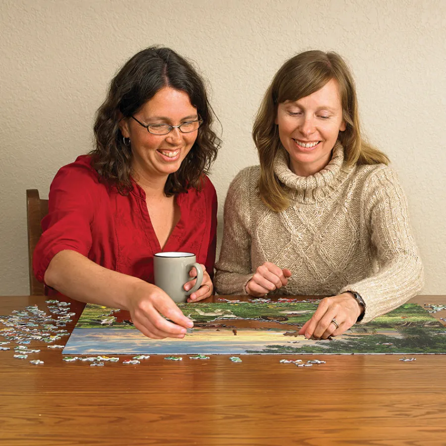 Cobble Hill Field at Sunrise | 1000 Piece- 1000 Piece | Countryscape