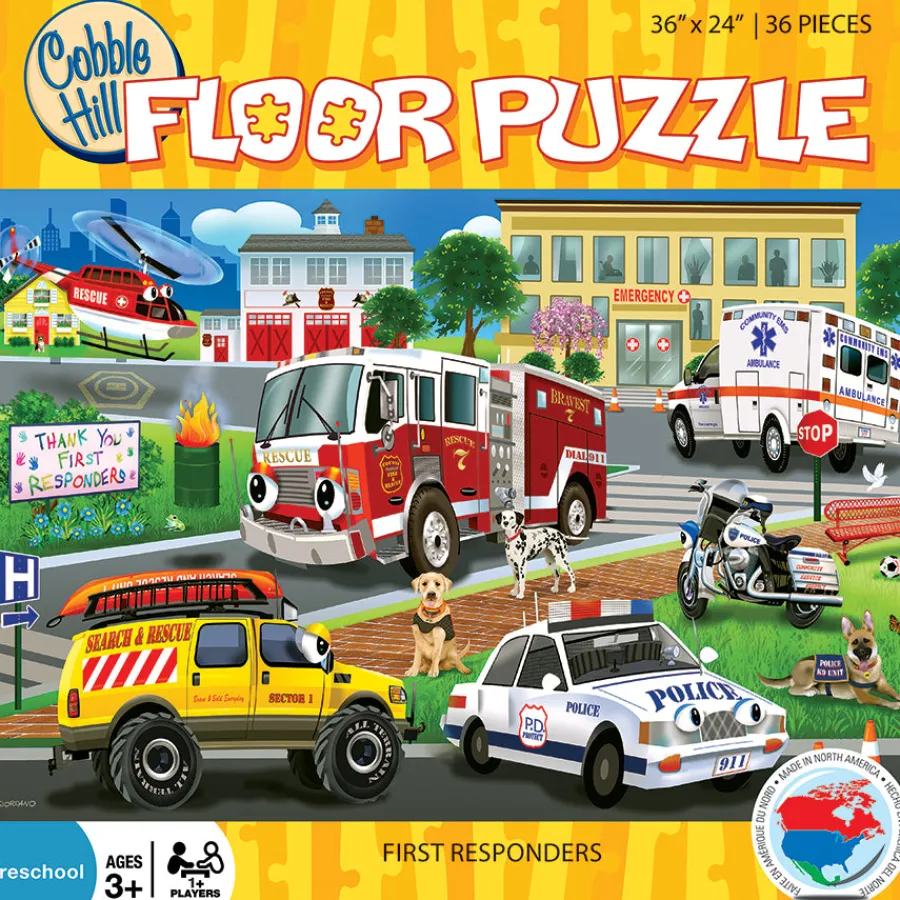 Cobble Hill First Responders (Floor 36pc)- Floor Puzzles | Townscape