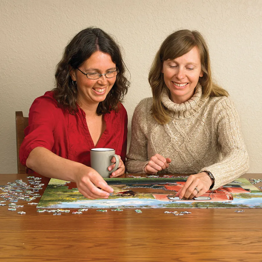 Cobble Hill Fishing Friends | 1000 Piece- 1000 Piece | Countryscape