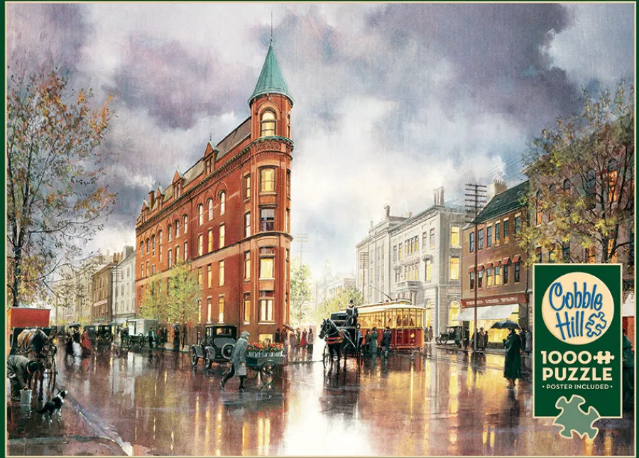 Cobble Hill Flat Iron | Discontinued 1000 Piece (Old Big Box)- 1000 Piece | Nostalgia / Vintage