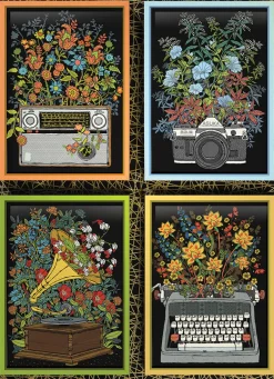 Cobble Hill Floral Objects | 1000 Piece- 1000 Piece | Collage - Miniscene