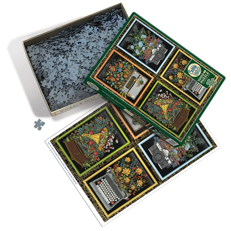 Cobble Hill Floral Objects | 1000 Piece- 1000 Piece | Collage - Miniscene