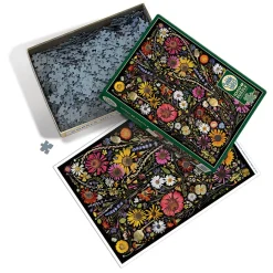 Cobble Hill Flower Press: Happiness | 1000 Piece- 1000 Piece | Flowers / Gardens