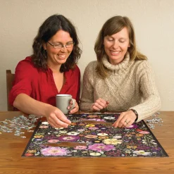 Cobble Hill Flower Press: Little Hollow & Red Daisy | 500 Piece- 500 Piece | Flowers / Gardens