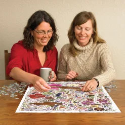 Cobble Hill Flower Press: Spring | 1000 Piece- 1000 Piece | Collage - Variety
