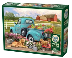 Cobble Hill Flower Truck | 1000 Piece- 1000 Piece | Countryscape