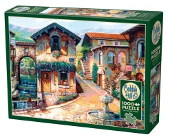 Cobble Hill Fountain on the Square | 1000 Piece- 1000 Piece | Countryscape