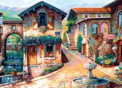 Cobble Hill Fountain on the Square | 1000 Piece- 1000 Piece | Countryscape