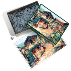 Cobble Hill Fountain on the Square | 1000 Piece- 1000 Piece | Countryscape