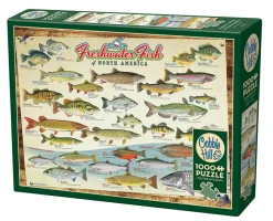 Cobble Hill Freshwater Fish of North America | 1000 Piece- 1000 Piece | Waterscape