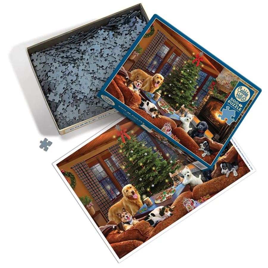 Cobble Hill Furry Festivities | 500 Piece- 500 Piece | Dogs