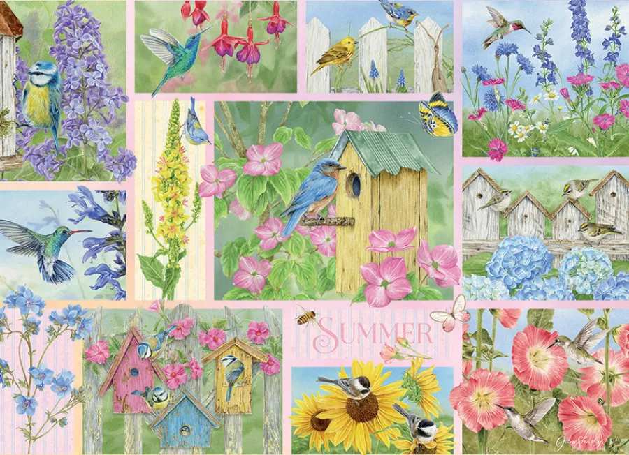 Cobble Hill Garden Birds in Summer | 500 Piece- 500 Piece