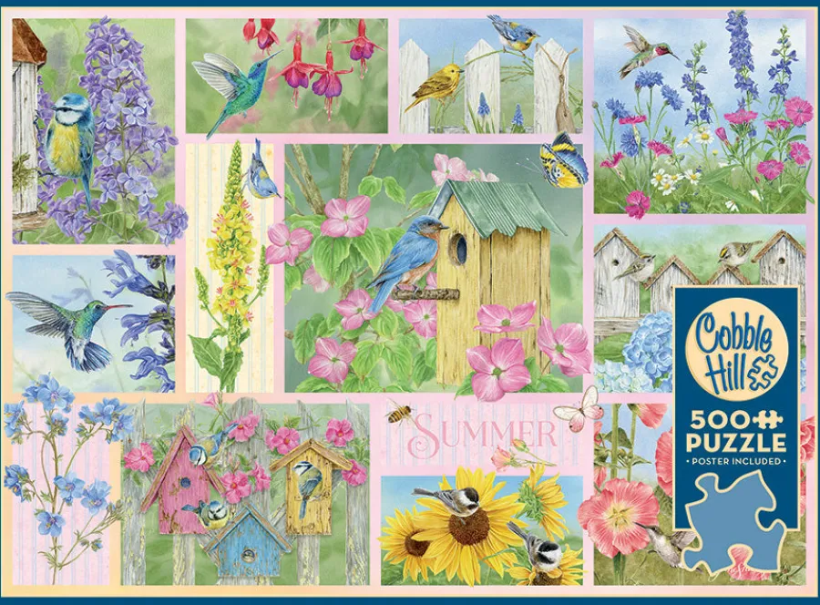 Cobble Hill Garden Birds in Summer | 500 Piece- 500 Piece