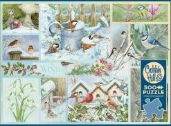 Cobble Hill Garden Birds in Winter | 500 Piece- 500 Piece | Winter